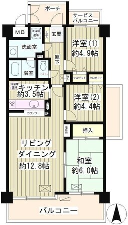 フィオーレの物件間取画像